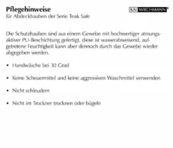 Abdeckhaube für Teak Gartenbank