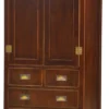 Asiatischer Schrank Shanghai braun