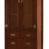 Asiatischer Vitrinenschrank Yantai braun
