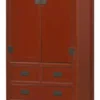 Asiatischer Vorratsschrank rot