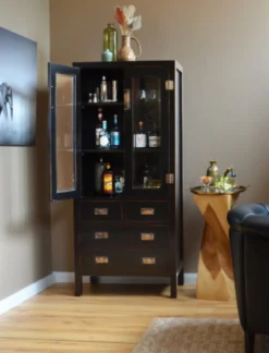 Asiatisches Highboard Yantai schwarz