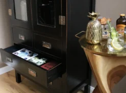 Asiatisches Highboard Yantai schwarz