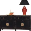 Asiatisches Sideboard schwarz