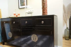 Asiatisches Sideboard schwarz
