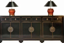 Asiatisches Sideboard 6-türig