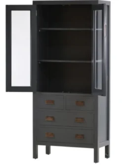 Asiatische Vitrine Yantai grau