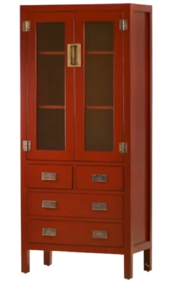 Asiatische Vitrine Yantai rot