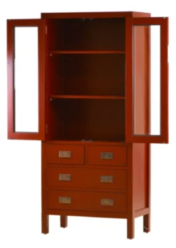Asiatische Vitrine Yantai rot