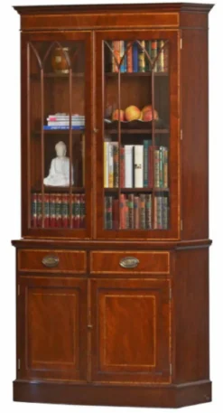 Bookcase Bow 2-türig Mahagoni