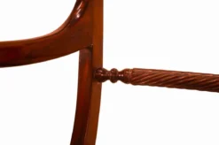 Bürostuhl Mahagoni Leder braun
