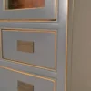 Chinesischer Vitrinenschrank Jiangsu grey