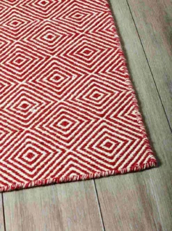 Design Outdoorteppich Solitaire in rot