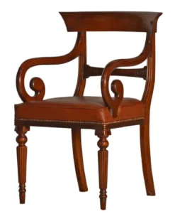 Klassiker Mahagoni Leder braun