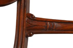 Klassiker Mahagoni Single Leder braun