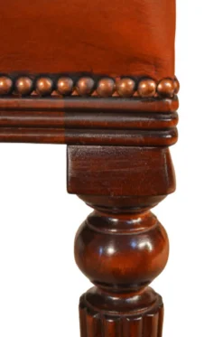 Klassiker Mahagoni Single Leder braun