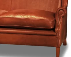 Leder Sofa Double Wing