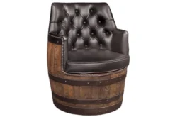 Leder Stuhl Kenmore mit Armlehne