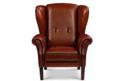 Leder Wing Chair Belmont