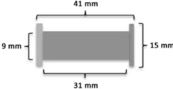 Messing Hülsenschraube massiv 2-teilig CF-2 41 x 9 / 15 mm