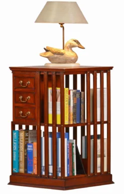 Revolving Bookstand mit Schubladen