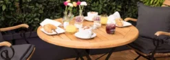 Runder Teak Klapptisch Bellevue 100cm