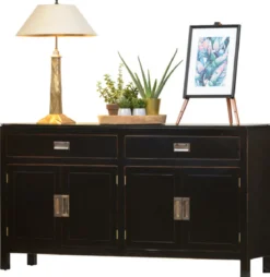 Sideboard im asiatischen Stil schwarz