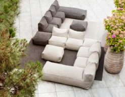 Sitzkissen Dotty Puff beige