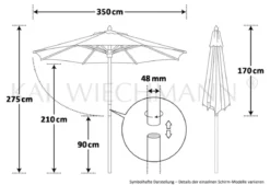 Sonnenschirm Sunshine 350 cm