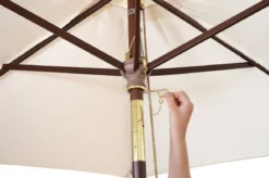 Sonnenschirm weiß Sunshine 240 cm