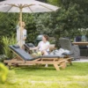 Teak Ausziehtisch Brighton oval 150 cm