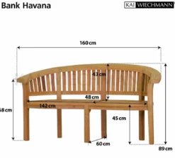 Teak Bananenbank Havana