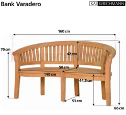 Teak Bananenbank Varadero