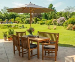 Teak Bank Andorra ohne Armlehnen 130 cm