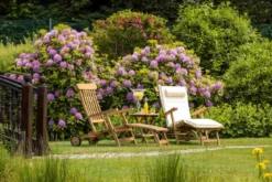 Teak Deckchair mit Rad