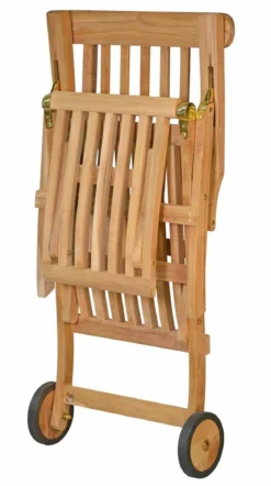 Teak Deckchair mit Rad