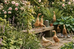Teak Deko-Ente EMIL