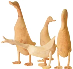 Teak Deko-Ente LINA