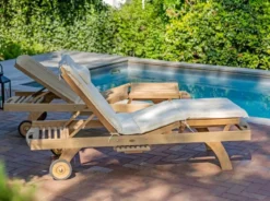 Teak Gartenliege Brighton