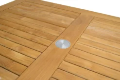 Teak Gartentisch Madrid mit Schirmloch