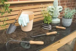 Teak Gartenwerkzeug 4er Set Florenz