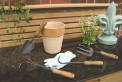 Teak Gartenwerkzeug 4er Set Florenz