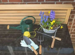 Teak Gartenwerkzeug 4er Set Palermo