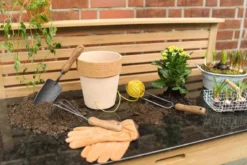 Teak Gartenwerkzeug 3er Set Venedig