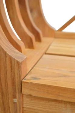 Teak Hofbank Biedermeier