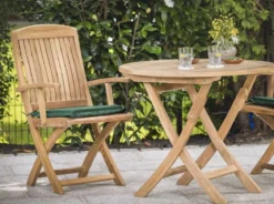 Teak Klappstuhl Brighton mit Armlehnen