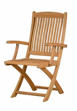 Teak Klappstuhl Portofino mit Armlehnen