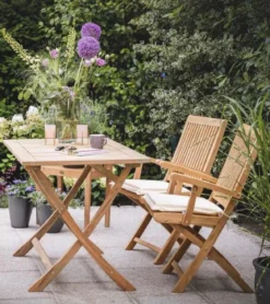 Teak Klappstuhl Vitello mit Armlehnen