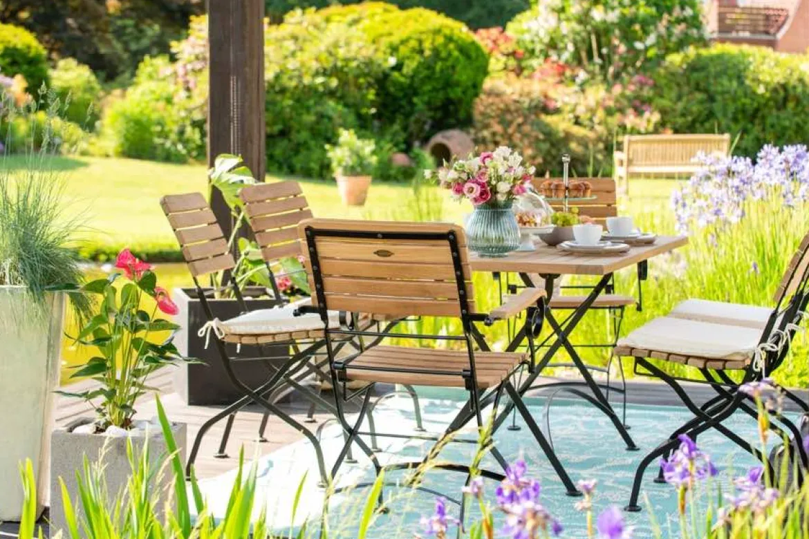 Teak Klapptisch Bellevue 180x90cm