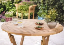 Teak Klapptisch Brighton rund