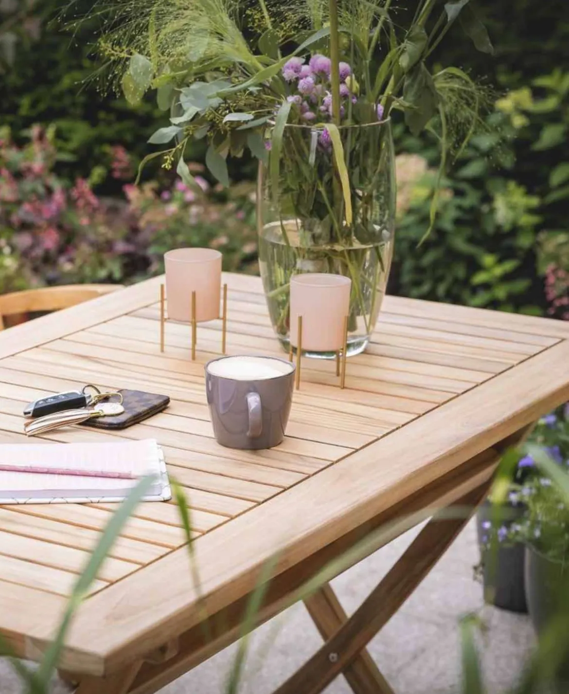 Teak Klapptisch quadratisch Fano